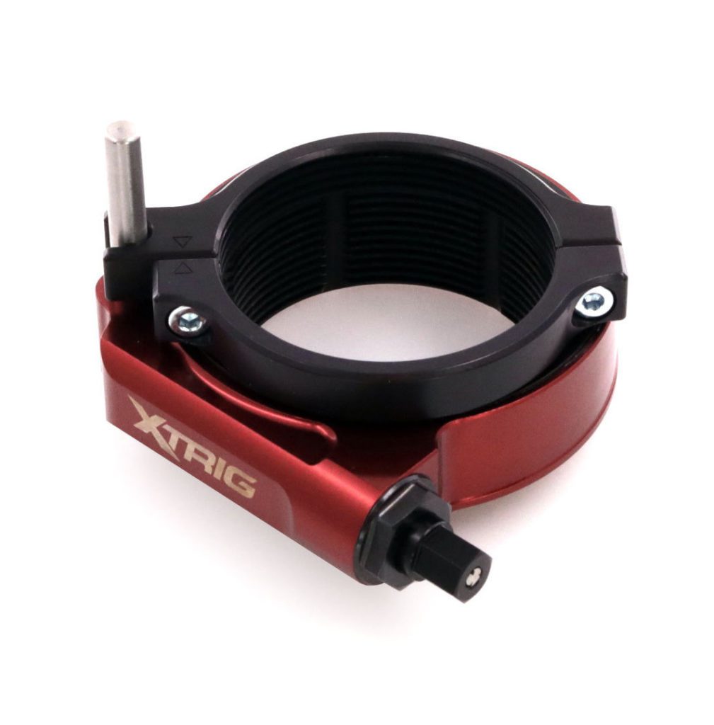 Hochwertige Xtrig Verstellschraube in Rot für Motorräder, ideal für präzise Einstellungen und Anpassungen.