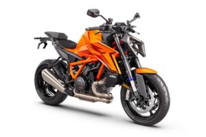 KTM Motorrad in auffälligem Orange mit sportlichem Design und hochwertiger Ausstattung, ideal für anspruchsvolle Fahrer.